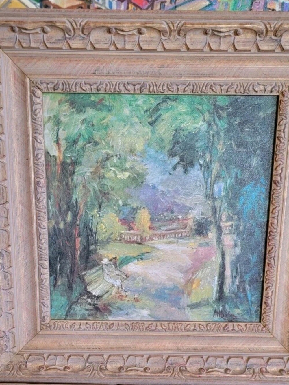 $850 ORIGINAL GICLEE PAINTING LANDSCAPE PARK SCENE SHADOW CATCHERS Park III